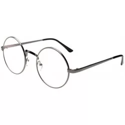 Round Unisex Flat Round Glasses Sunglasses - Green - CI1958ISHDG $13.88