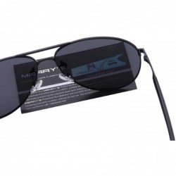 Oversized Oversized Polarized Sunglasses Protection - Black - CK18XZKWEAL $15.87