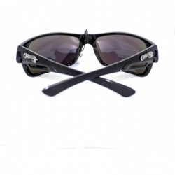 Wrap Biker Sunglasses Sports Rider Rectangular Wrap Soft Nose - Black - CQ11VCHDJJ1 $10.07