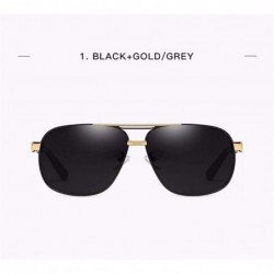 Aviator Polarized sunglasses Classic RETRO SUNGLASSES for men driving Sunglasses outdoors - A - CH18Q92XW52 $35.72