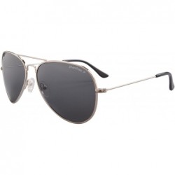 Aviator 2 Pack of Sunglasses Men Women Polarized Metal Mirror UV 400 Lens Eyewear-TY301 - Silver - C2189O5H3Z9 $18.40