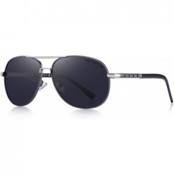 Sport Classic Goggles Men's Polarized Sunglasses UV Protection eye glasses S8371 - Gray - C912FU714GN $25.01