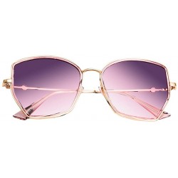 Round Fashion Sunglasses Classic Retro Irregular sun glasses Unisex Polarized Sunglasses - Purple - C518T5MUTRX $11.41