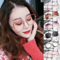 Round Fashion Sunglasses Classic Retro Irregular sun glasses Unisex Polarized Sunglasses - Purple - C518T5MUTRX $11.41