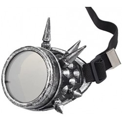 Goggle Rivet Steampunk Windproof Mirror Vintage Gothic Lenses Goggles - 8365f - CH18ROYQEAA $9.55