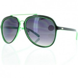 Aviator Green Aviator Sunglasses with Black Lens 100% UV400 - CX12MCXQ9V3 $10.87