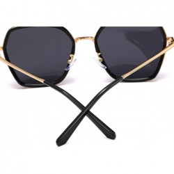 Round Unisex Sunglasses Retro Black Drive Holiday Round Polarized UV400 - Black - CW18R4WEK73 $14.20