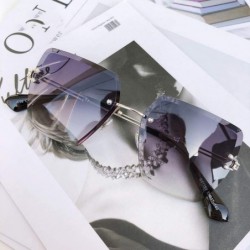 Square 2018 New Oversized Sunglasses Women Square Mirrored Glasses Fashion Female Designer Sol UV400 - C04 - CB199COIQ3S $27.12