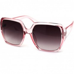 Butterfly Womens Mod Designer Fashion Butterfly Plastic Sunglasses - Pink Smoke - CU19996DZGE $9.27