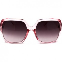 Butterfly Womens Mod Designer Fashion Butterfly Plastic Sunglasses - Pink Smoke - CU19996DZGE $9.27