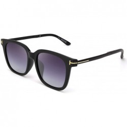 Square Retro Square Sunglasses TR90 Frame Men Women Polarized Sunglasses Boyfriend Style B2599 - Gradient Grey - CW198HGOTEZ ...