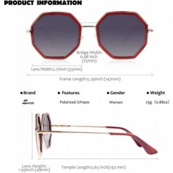 Cat Eye Polarized Sunglasses for Women Sun Glasses Fashion Oversized Shades S85 - CZ18U59QH74 $14.49