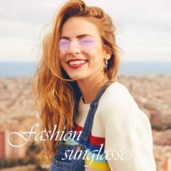 Square Fashion Sunglasses Women Men Rimless Tears Shape Street Eyeglasses Shades - C - CM190OMHLXW $7.81