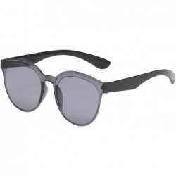 Rectangular Sunglasses Transparent Lightweight - G - CF194YGKEZK $7.38