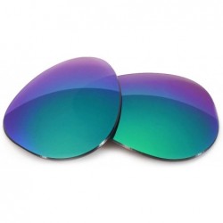 Aviator Non-Polarized Replacement Lenses for Ray-Ban RB3025 Aviator Large (62mm) - Sapphire Mirror Tint - CB11U0UBIP3 $43.68