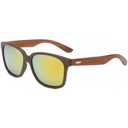 Wayfarer Classic Wood Revo Mirror Lens Horn Rimmed Wayfarer Sunglasses UV400 54mm - CF12EMXXUF9 $8.88