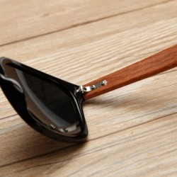Wayfarer Classic Wood Revo Mirror Lens Horn Rimmed Wayfarer Sunglasses UV400 54mm - CF12EMXXUF9 $8.88