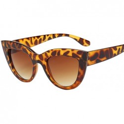 Round Cat Eyes Sunglasses for Women - Fashion Vintage Eyewear UV Protection - C - CF1908NR3CN $17.29