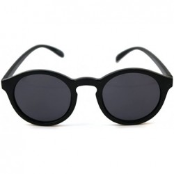 Round Unisex Round Vintage Sunglasses P2419A - Black - C417YQUDW5R $9.22