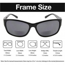 Goggle Ladies Bifocal Sunglasses - Bifocal Reading Sunglasses Women - Black-grey Lens - CX18Y0RQQ7O $12.50