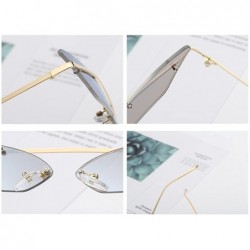 Cat Eye Narrow Cat Eye Sunglasses Women Vintage Retro Sun Glasses for Women Mirror Gift - Gold - C718H3S3GKC $7.92