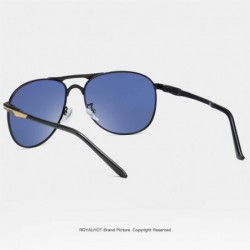 Aviator Mens Aviator Sunglasses Polarized Mens Shades for Driving Fishing Golf UV400 Protection - Golden - C818A0QLI0C $15.31