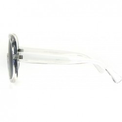 Oversized Oversized Futurism Robotic Shield Sport Racer Plastic Sunglasses - Clear Smoke - CS1827EU23O $10.85