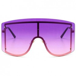 Square Fashion Oversize Sunglasses Gradient Glasses - Gradient Purple - C9190O8Q58G $12.48