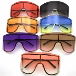 Square Fashion Oversize Sunglasses Gradient Glasses - Gradient Purple - C9190O8Q58G $12.48