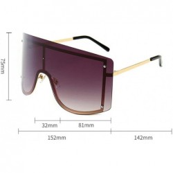Square Fashion Oversize Sunglasses Gradient Glasses - Gradient Purple - C9190O8Q58G $12.48