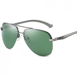 Rimless Women'S Polarized Sunglasses Men'S Cool Sunglasses Aluminum Magnesium Spring Legs - C518X9Y9ENK $80.93