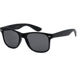 Wayfarer WHOLESALE UNISEX 80'S RETRO STYLE BULK LOT PROMOTIONAL SUNGLASSES - 10 PACK - Matte Black - Smoke - CV12N79K0ZP $21.60