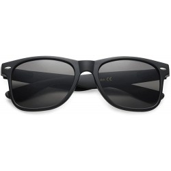 Wayfarer WHOLESALE UNISEX 80'S RETRO STYLE BULK LOT PROMOTIONAL SUNGLASSES - 10 PACK - Matte Black - Smoke - CV12N79K0ZP $21.60