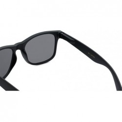 Wayfarer WHOLESALE UNISEX 80'S RETRO STYLE BULK LOT PROMOTIONAL SUNGLASSES - 10 PACK - Matte Black - Smoke - CV12N79K0ZP $21.60