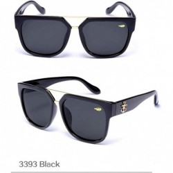 Oversized 2019 Luxury Polarized Sunglasses Women Ladies Oversized Sun Glasses Female Prismatic Eyewear - 3395 Black - CW18R6T...