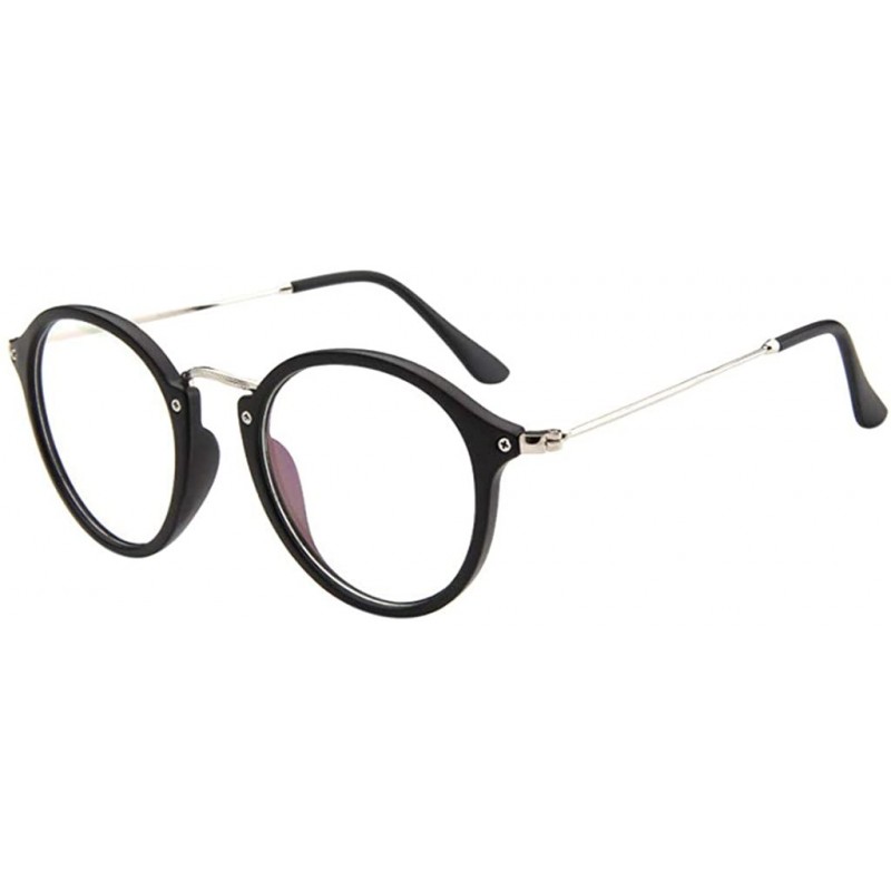 Goggle Women Men Fashion Retro Round Circle Steampunk Polarized Sunglasses - E - CD18Q5AQCU8 $7.13