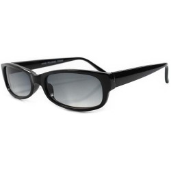 Rectangular Classic Vintage 80s Urban Indie Rectangle Sunglasses - Black - CG18ECG674C $23.65