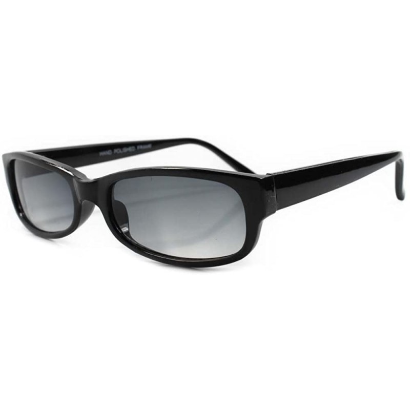 Rectangular Classic Vintage 80s Urban Indie Rectangle Sunglasses - Black - CG18ECG674C $13.87