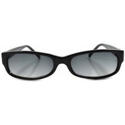 Rectangular Classic Vintage 80s Urban Indie Rectangle Sunglasses - Black - CG18ECG674C $13.87
