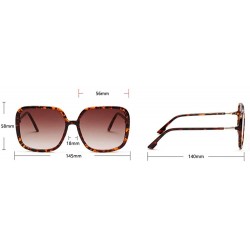 Square 2019 new color marine lens square semi-metal retro unisex brand designer sunglasses UV400 - White - CD18WS9ZDEK $14.47