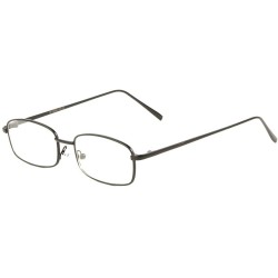 Rectangular Thin Frame Rounded Rectangular Clear Lens Sunglasses - Black - C5198D8WD4Y $15.89