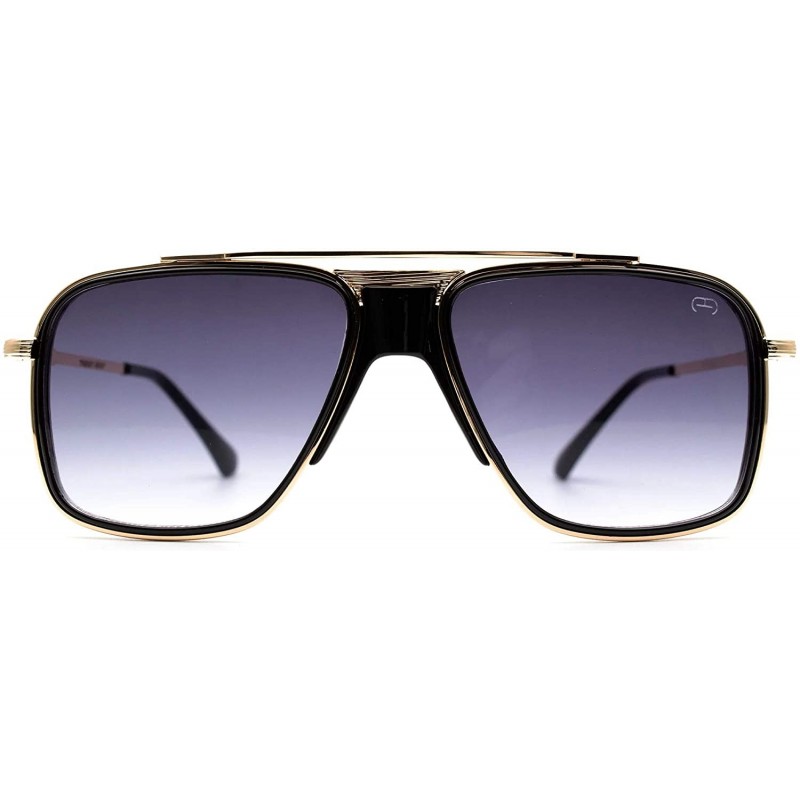 Square F027 Classic Square - for Womens-Mens 100% UV PROTECTION - Gold-blackdegrade - CK192TGZNEN $21.43