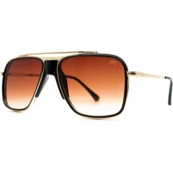 Square F027 Classic Square - for Womens-Mens 100% UV PROTECTION - Gold-blackdegrade - CK192TGZNEN $21.43