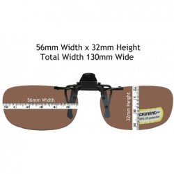 Rectangular Rectangular Non Polarized Driving Lens Flip up Sunglasses - Black Frame Non Polarized Amber Lenses - CN180Q9X4D3 ...