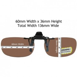 Rectangular Rectangular Non Polarized Driving Lens Flip up Sunglasses - Black Frame Non Polarized Amber Lenses - CN180Q9X4D3 ...