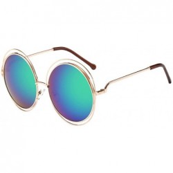 Round Vintage Polarized Sunglasses Protection - E - CW19739E67W $10.35