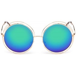 Round Vintage Polarized Sunglasses Protection - E - CW19739E67W $10.35