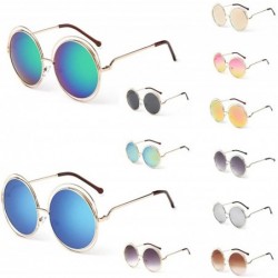 Round Vintage Polarized Sunglasses Protection - E - CW19739E67W $10.35
