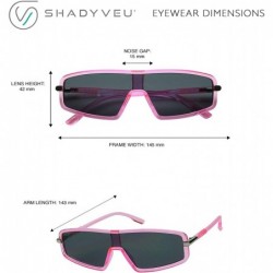Wrap Slim Retro 80s Neon Colorful Rave Shades Translucent Clear Frame Flat Lens Women's Sunglasses - Black - C518Y8KW6YD $15.12