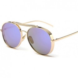 Aviator Pink Sunglasses Women Brand Designer UV400 Shades Golden Ladies Eyewear 2 - 2 - C818YZW5WDO $16.76